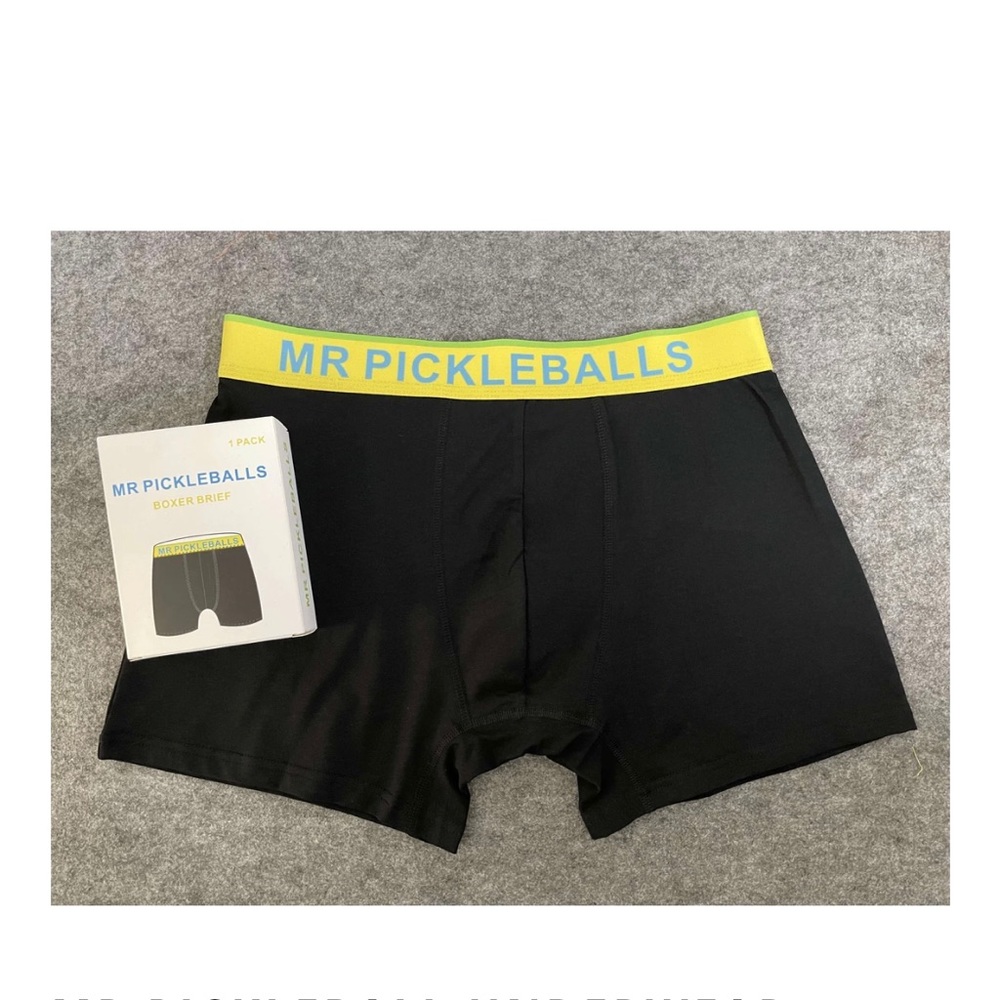 - MR PICKLEBALLS  BLACK UNDERWEAR, SIZE M- NEW W/ BOX - FREE SHIPPING